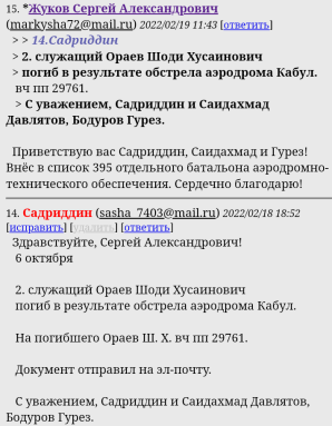 ОРАЕВ Шоди Хусаинович