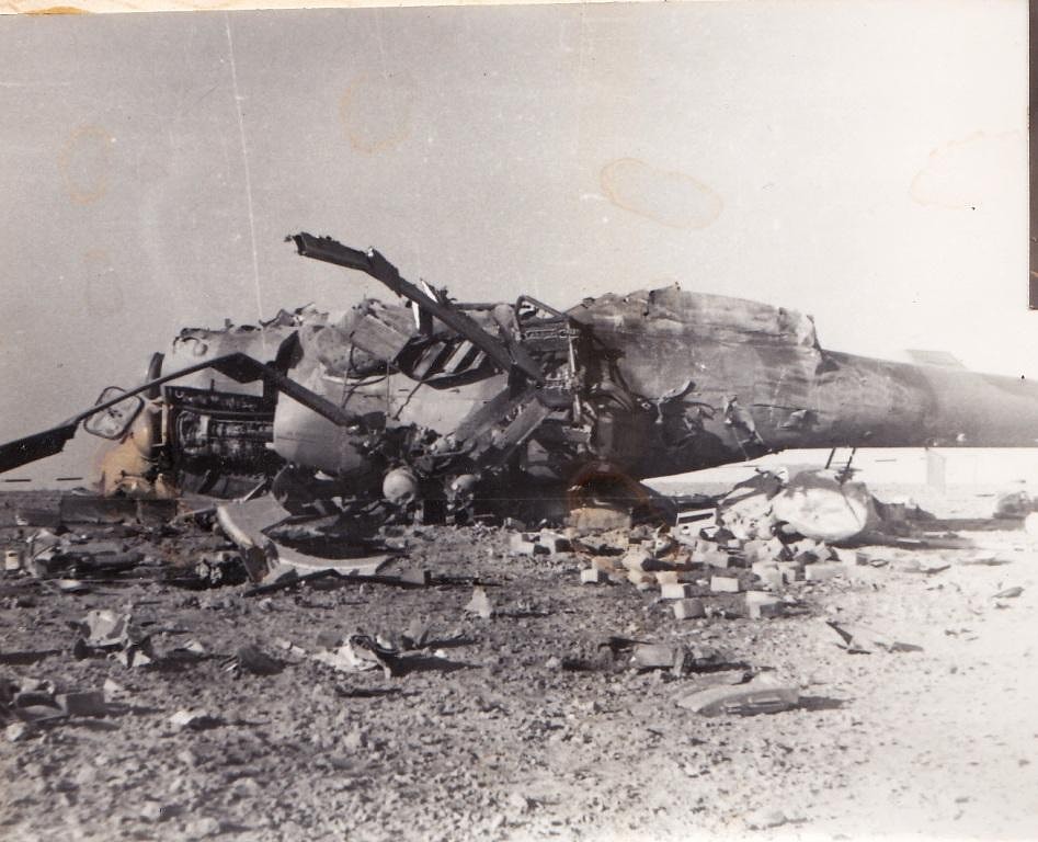 Это вертолёт в котором
                      он погиб