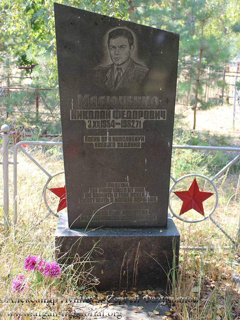 Памяти павших в
                      Афганской войне