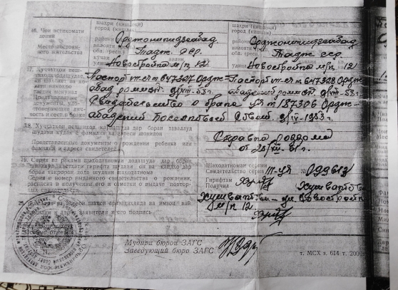 ХАБИРОВ
                      Саидмурод Хушвахтович